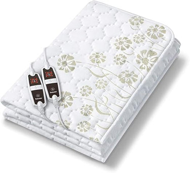 Beurer UB 68 XXL Calientacamas doble, 150 x 160 cm, 2 zonas de temperatura, 4 niveles de temperatura, sistema de seguridad, función de temporizador, lavable a máquina